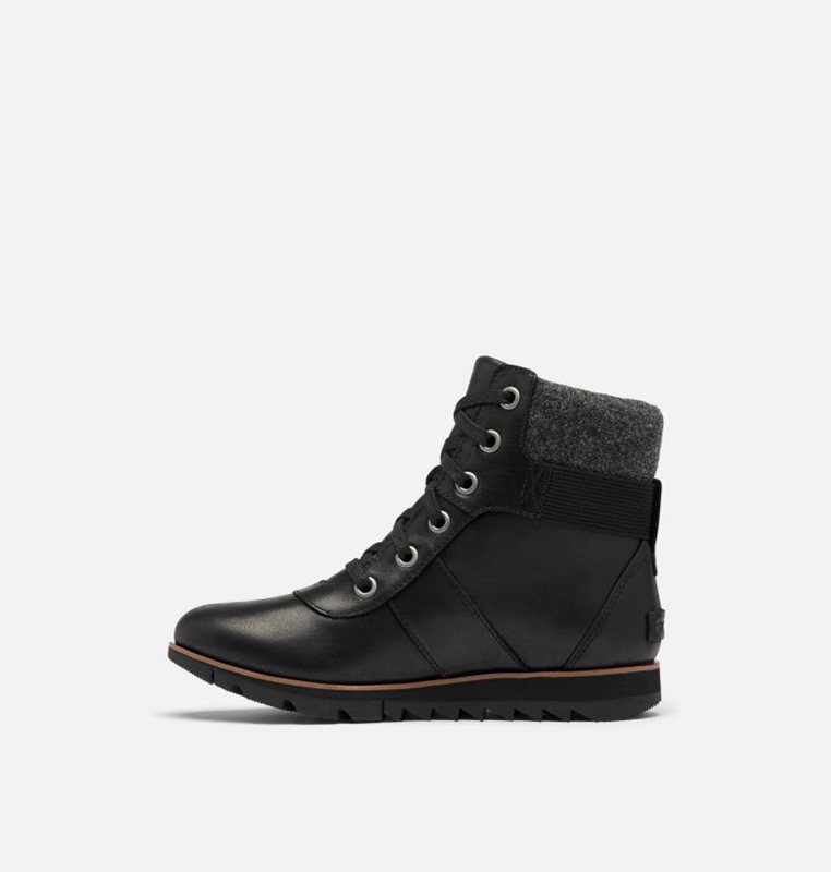 Womens Lace-Up Boots Black - Sorel Harlow™ Conquest Low - 649-URAHYK